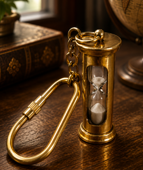 Antique Brass Hourglass